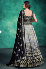 Load image into Gallery viewer, Black Color Georgette Admirable Readymade Gown
