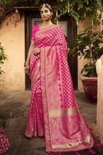 Load image into Gallery viewer, Festive Wear Rani Art Silk Fabric Weaving Work Designer Saree

