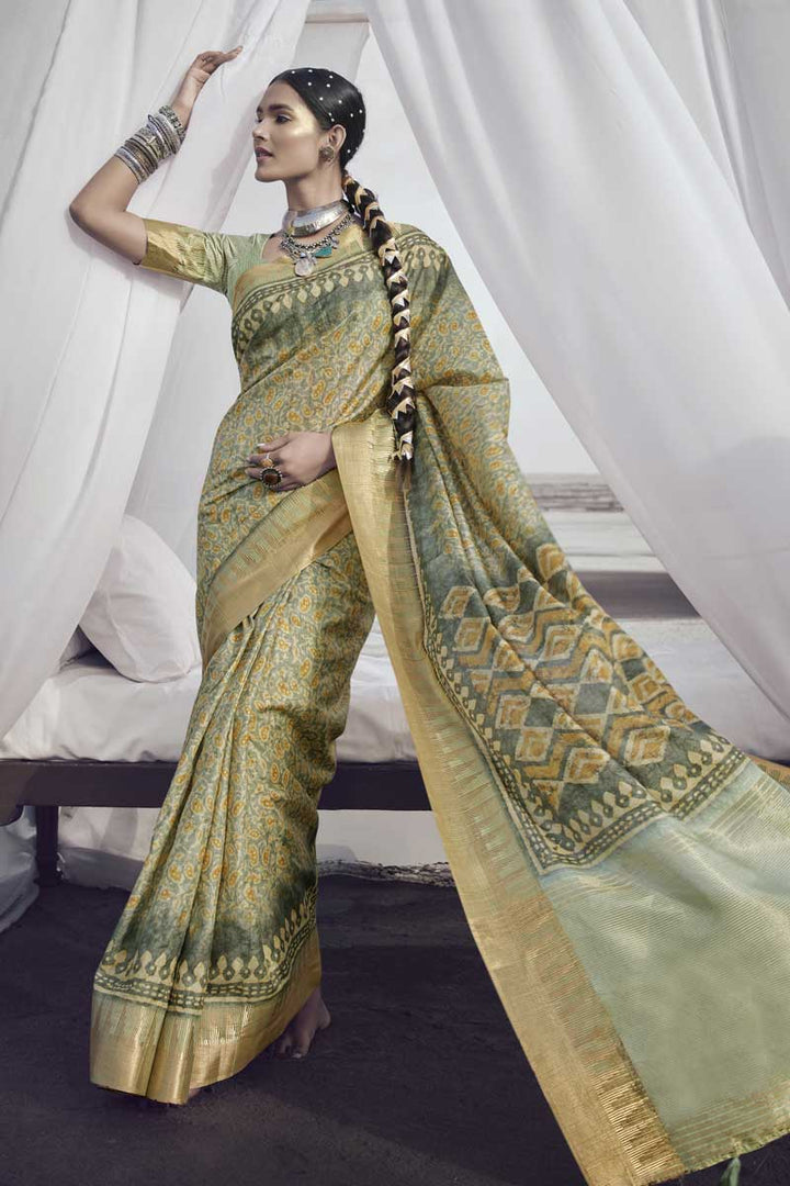 Festive Look Art Silk Fabric Multi Color Intricate Printed Saree