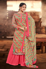 Load image into Gallery viewer, Pink Color Cotton Fabric Casual Look Tempting Palazzo Suit
