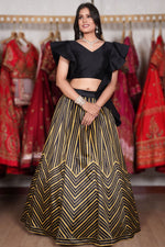 Load image into Gallery viewer, Function Wear Remarkable Yellow Color Art Silk Fabric Lehenga
