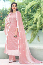 Load image into Gallery viewer, Printed Work On Casual Wear Cotton Fabric Divine Salwar Suit In Pink Color
