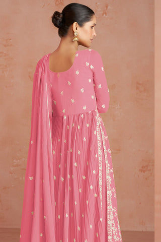 Pink Readymade Georgette Palazzo Suit