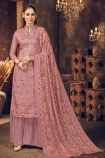 Load image into Gallery viewer, Cotton Fabric Pink Color Fascinating Digital Printed Palazzo Suit
