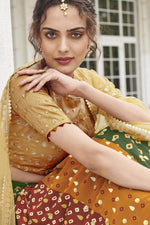 Load image into Gallery viewer, Multi Color Exquisite Digital Printed Lehenga In Georgette Fabric
