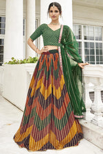 Load image into Gallery viewer, Vartika Singh Attrective Georgette Fabric Multi Color Digital Printed Lehenga
