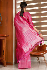 Load image into Gallery viewer, Weaving Work On Rani Gorgeous Saree In Kanjivaram Silk
