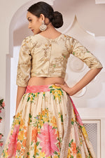 Load image into Gallery viewer, Georgette Fabric Beige Color Gorgeous Lehenga Choli
