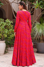 Load image into Gallery viewer, Rani Color Georgette Fabric Fancy Printed 3 Piece Koti Style Readymade Indo Western Suit
