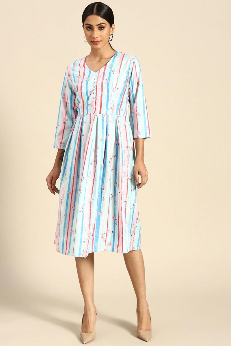 Multi Color Fantastic Kurti In Crepe Fabric