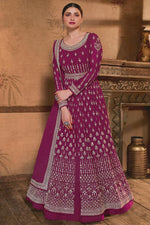 Load image into Gallery viewer, Prachi Desai Dazzling Rani Color Georgette Fabric Anarkali Suit
