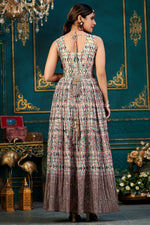 Load image into Gallery viewer, Digital Printed Ceremonial Floor Length Party Wear Readymade Gown
