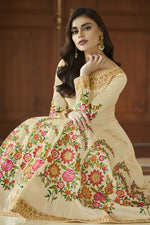 Load image into Gallery viewer, Fancy Georgette Festive Wear Embroidered Floor Length Anarkali Suit
