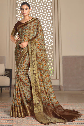 Mesmeric Viscose Fabric Weaving Work Saree In Multi Color