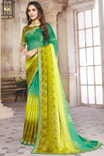 Load image into Gallery viewer, Multi Color Casual Wear Brasso Fabric Saree
