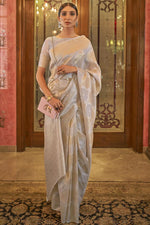 Load image into Gallery viewer, Appealing Art Silk Fabric Weaving Work Festive Wear Designer Saree
