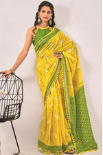 Load image into Gallery viewer, Yellow Color Casual Look Beguiling Cotton Printed Saree
