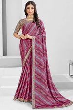 Load image into Gallery viewer, Trendy Multi Color Georgette Printed Saree
