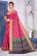 Load image into Gallery viewer, Radiant Jacquard Work On Pink Color Patola Silk Fabric Saree
