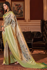 Load image into Gallery viewer, Alluring Multi Color Jacquard Digital Printed Saree
