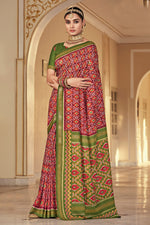 Load image into Gallery viewer, Creative Foil Printed Saree In Multi Color Art Silk Fabric

