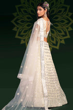 Load image into Gallery viewer, White Color Georgette Fabric Sangeet Wear Bewitching Lehenga
