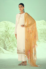 Load image into Gallery viewer, Pretty Fancy Fabric Off White Color Palazzo Salwar Suit With Printed Dupatta
