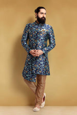 Load image into Gallery viewer, Art Silk Fabric Reception Wear Designer Readymade Men Indo Western
