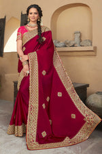 Load image into Gallery viewer, Maroon Color Art Silk Fabric Sequince Work Traditional Saree
