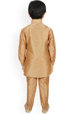 Load image into Gallery viewer, Dhupion Silk Fabric Sangeet Wear Trendy Readymade Kurta Pyjama For Kids Wear