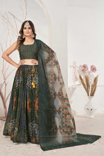 Load image into Gallery viewer, Multi Color Organza Fabric Charismatic Printed Lehenga
