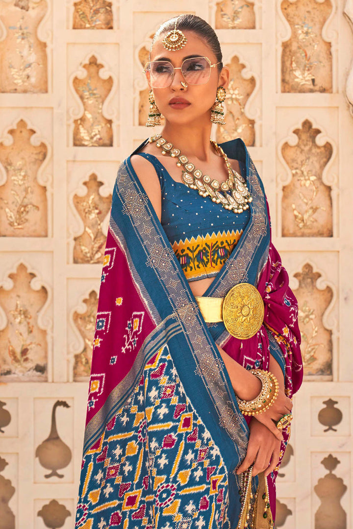 Pink Color Function Style Divine Art Silk Saree