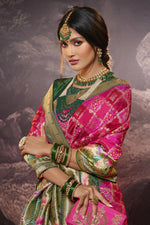 Load image into Gallery viewer, Rani Color Art Silk Fabric Beatific Weaving Work Saree
