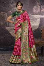 Load image into Gallery viewer, Rani Color Art Silk Fabric Beatific Weaving Work Saree
