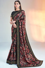 Load image into Gallery viewer, Appealing Multi Color Art Silk Fabric Saree With Embroidered Work
