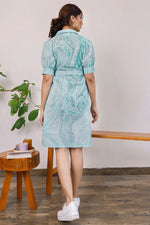 Load image into Gallery viewer, Cotton Fabric Casual Wear Wondrous Kurti In Sea Green Color

