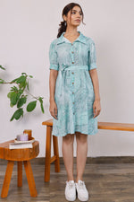 Load image into Gallery viewer, Cotton Fabric Casual Wear Wondrous Kurti In Sea Green Color
