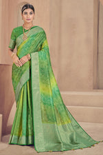 Load image into Gallery viewer, Art Silk Festive Wear Multi Color Bandhani Print Designer Saree
