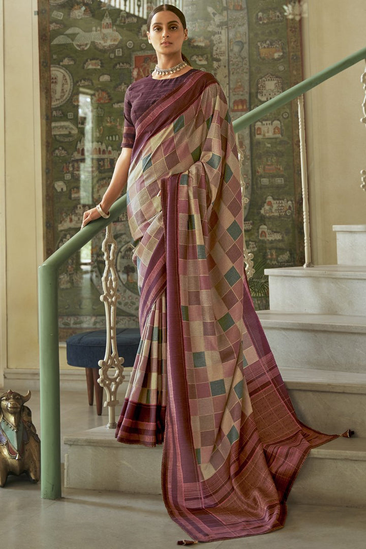 Art Silk Fabric Occasion Wear Multi Color Printed Saree