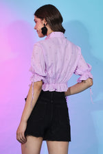 Load image into Gallery viewer, Lavender Color Viscose Rayon Fabric Readymade Top
