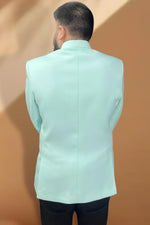 Load image into Gallery viewer, Pretty Fancy Fabric Reception Wear Readymade Men Blazer In Sea Green Color
