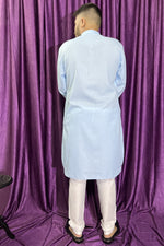 Load image into Gallery viewer, Attractive Blue Color Cotton Fabric Function Wear Designer Kurta Pyjama For Men
