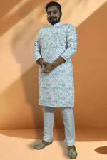 Load image into Gallery viewer, Cotton Fabric Readymade Glamorous Kurta Pyjama For Men
