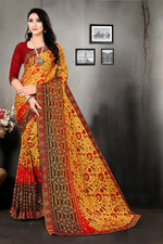 Load image into Gallery viewer, Yellow Color Fancy Fabric Printed Daily Wear Simple Saree
