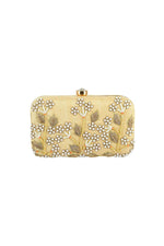 Load image into Gallery viewer, Alluring Fancy Fabric Embroidered Clutch In Cream Color
