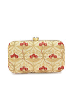 Load image into Gallery viewer, Dazzling Party Style Beige Color Clutch Purses In Fancy Fabric
