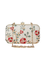 Load image into Gallery viewer, Fancy Fabric White Color Excellent Party Style Clutch Purses
