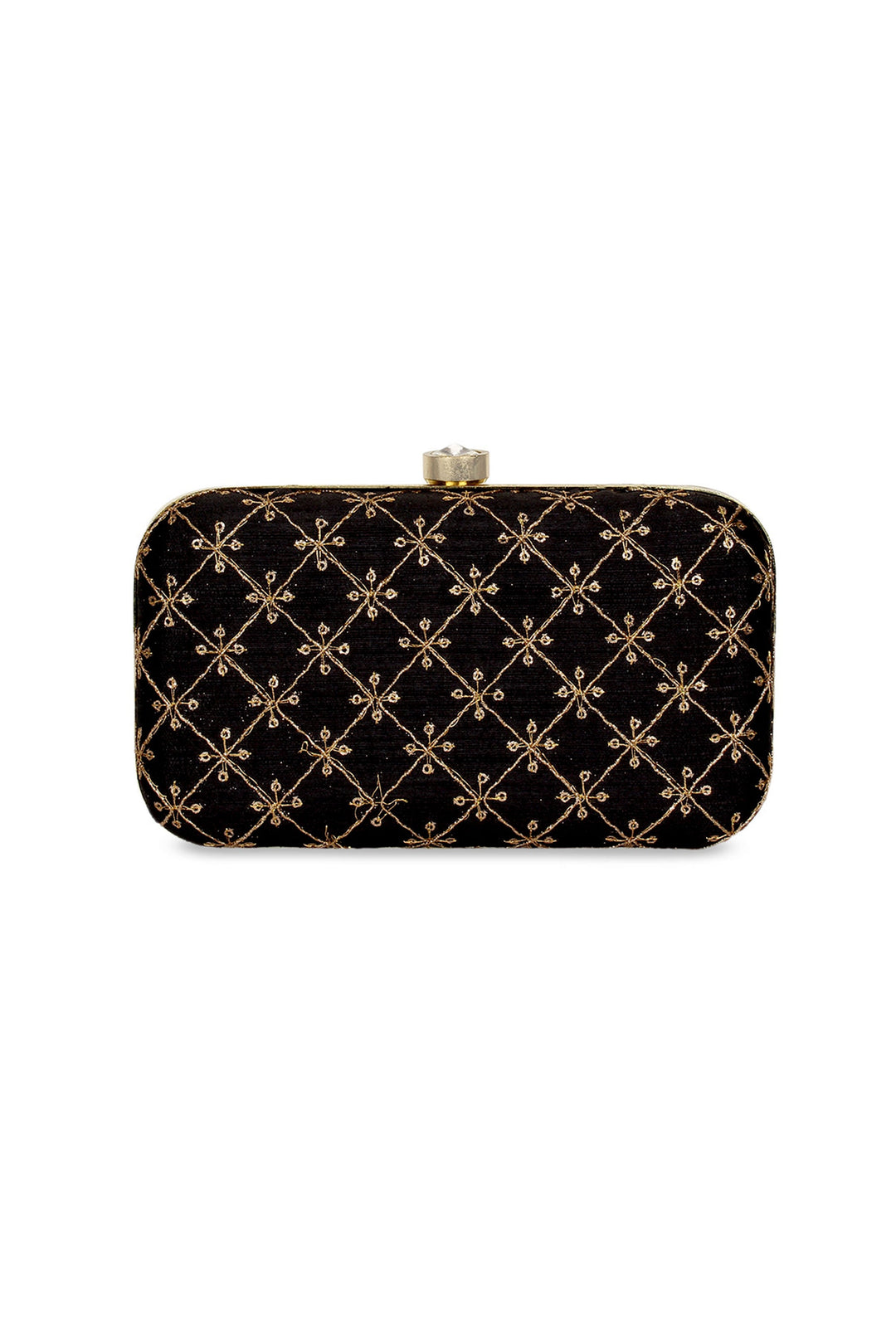 Excellent Fancy Fabric Navy Blue Color Party Style Clutch Purses | Buy Online India