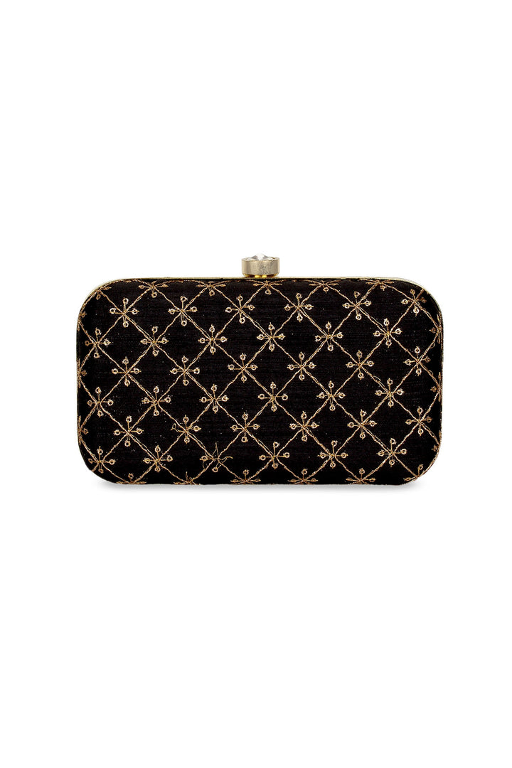 Excellent Fancy Fabric Navy Blue Color Party Style Clutch Purses | Buy Online India