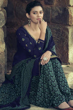 Load image into Gallery viewer, Regular Wear Printed Navy Blue Color Patiala Suit
